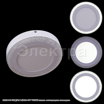 64126-9.5-001QPM LED12+6W WHITE панель светодиодная накладная