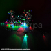 A-019A LED RGB гирлянда светодиодная 5м, зеленый провод