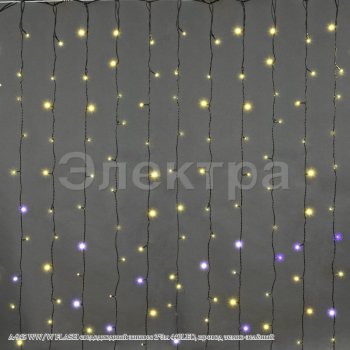 A-945 WW/W FLASH сведодиодный занавес 2*3м 440LED, провод темно-зелёный A-945 WW/W FLASH сведодиодный занавес 2*3м 440LED, провод темно-зелёный