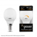 Лампа Gauss LED Globe-dim E14 7W 3000К диммируемая 105101107-D